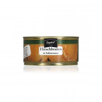 Hirschbraten in Sahnesauce, 300g / Dose